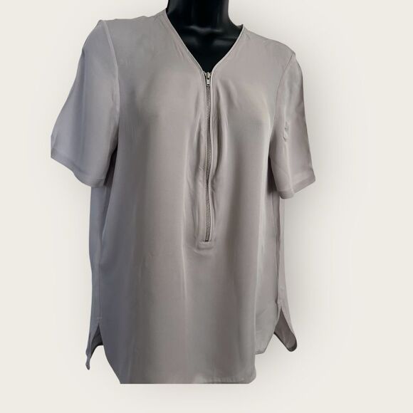 The KOOPLES Gray silk blouse size Large NWT - Picture 4 of 7